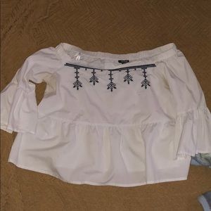 Off the shoulder crop top